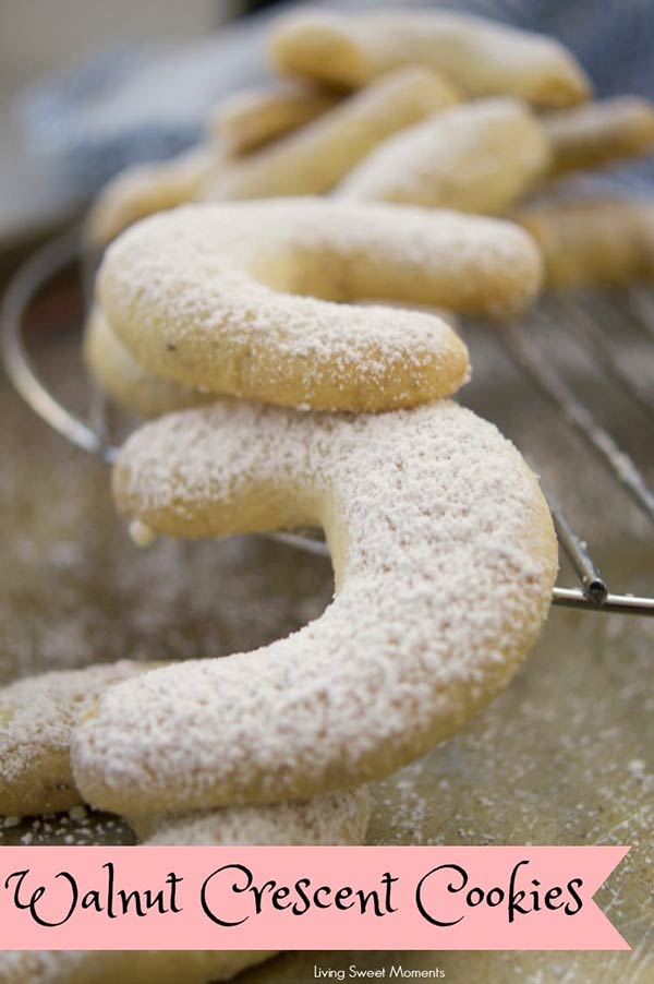 Walnut Crescent Cookies