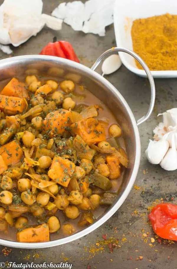 Vegan chickpea curry