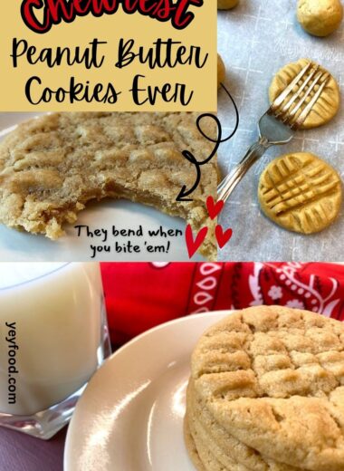 chewy peanut butter cookies