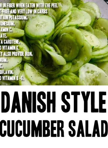 Danish Style Cucumber Salad Recipe