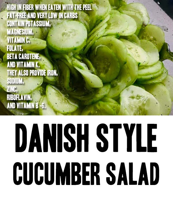 Danish Style Cucumber Salad Recipe