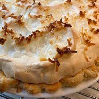 whole coconut cream pie