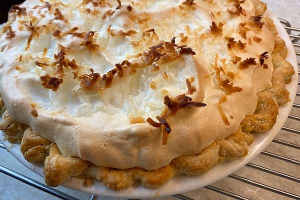 whole coconut cream pie