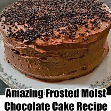 Amazing Frosted Moist Chocolate Cake Recipe