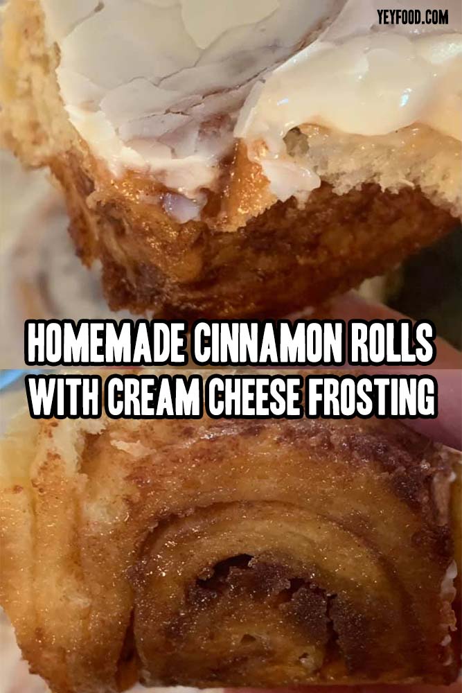 Homemade Cinnamon Rolls With Cream Cheese Frosting