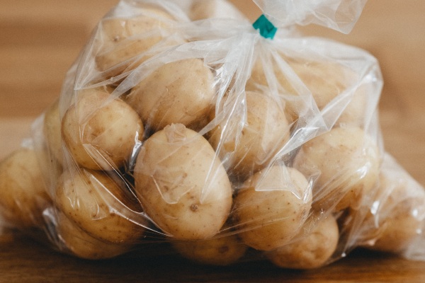 bag with potatoes