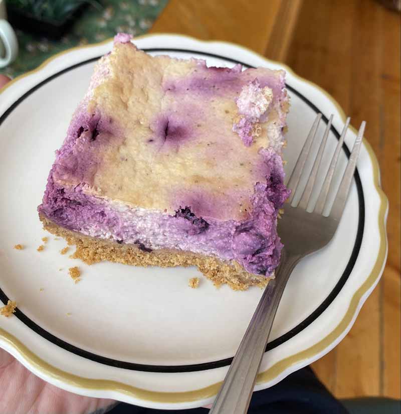 lemon blueberry cheesecake bars