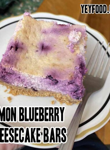 Lemon Blueberry Cheesecake Bars Recipe