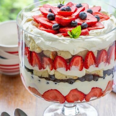 mixed berry trifle