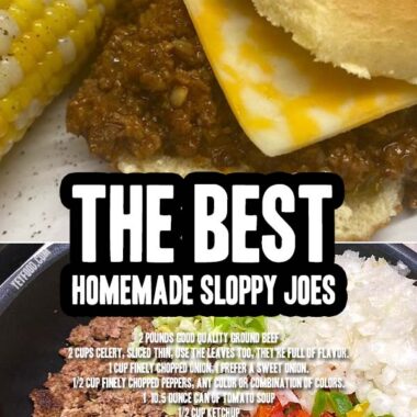 Homemade Sloppy Joes look like this picture. You need this old recipe because it's still the best one ever.