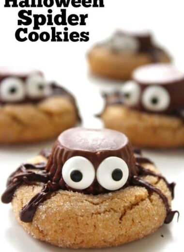 Halloween spider cookies