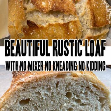 Beautiful Rustic Loaf With No Mixer No Kneading No Kidding