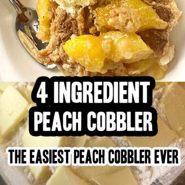 How To Make The Easiest Ever Four Ingredient Peach Cobbler