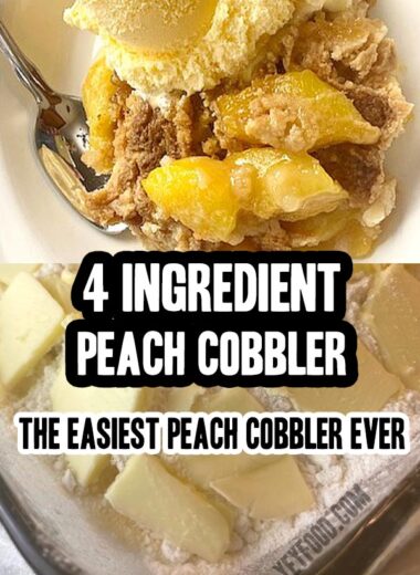 How To Make The Easiest Ever Four Ingredient Peach Cobbler