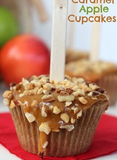 caramel apple cupcakes