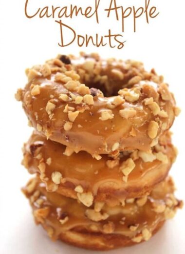 caramel apple donuts