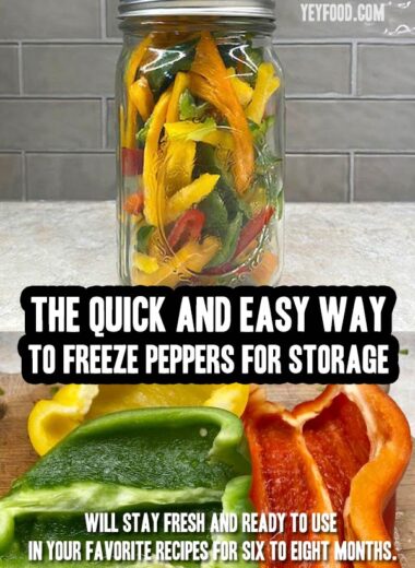 The quick and easy way to freeze peppers for storage