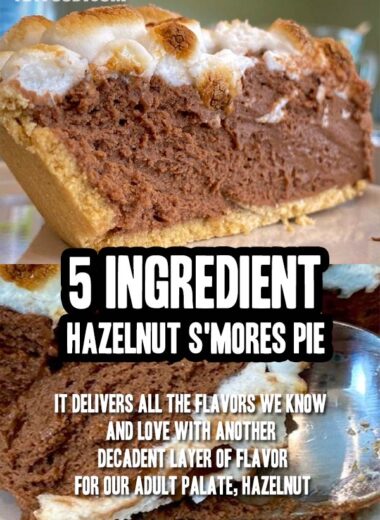 Creamy 5 Ingredient Hazelnut S'mores Pie Recipe