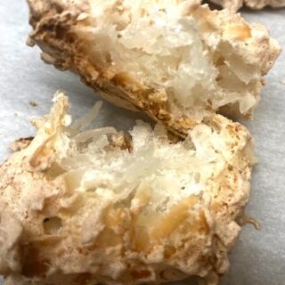 inside a coconut macaroon