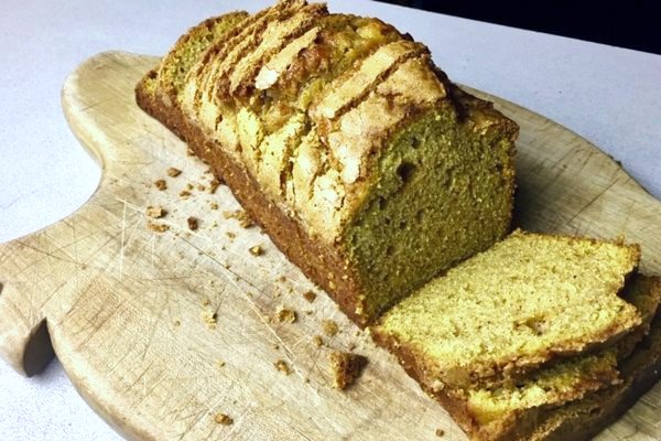 pumpkin bread sliced