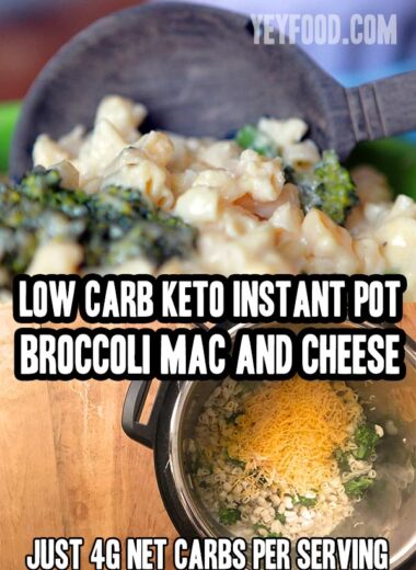 Low Carb Keto Instant Pot Broccoli Mac and Cheese