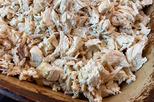 chopped white meat chicken
