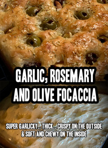 garlic rosemary and olive focaccia breda
