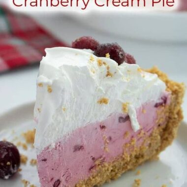 cranberry cream pie