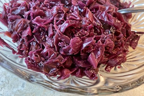 homemade red cabbage