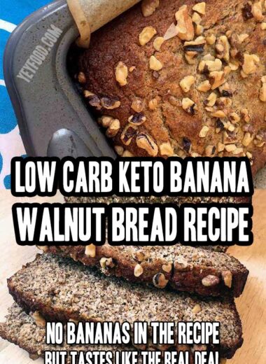 Low Carb Keto Banana Walnut Bread Recipe