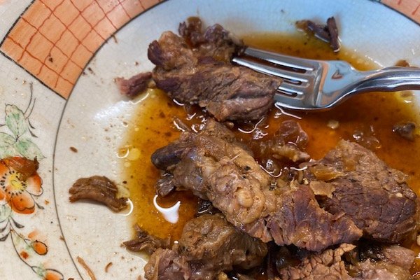 browned beef with broth