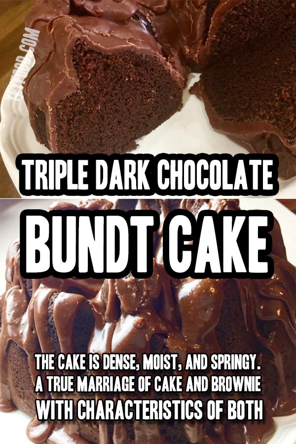 Triple Dark Chocolate Bundt Cake