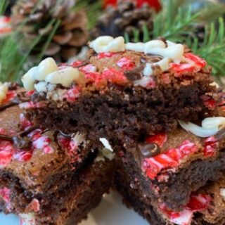 three chocolate peppermint bars