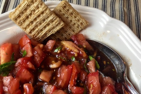 bruschetta with crackers