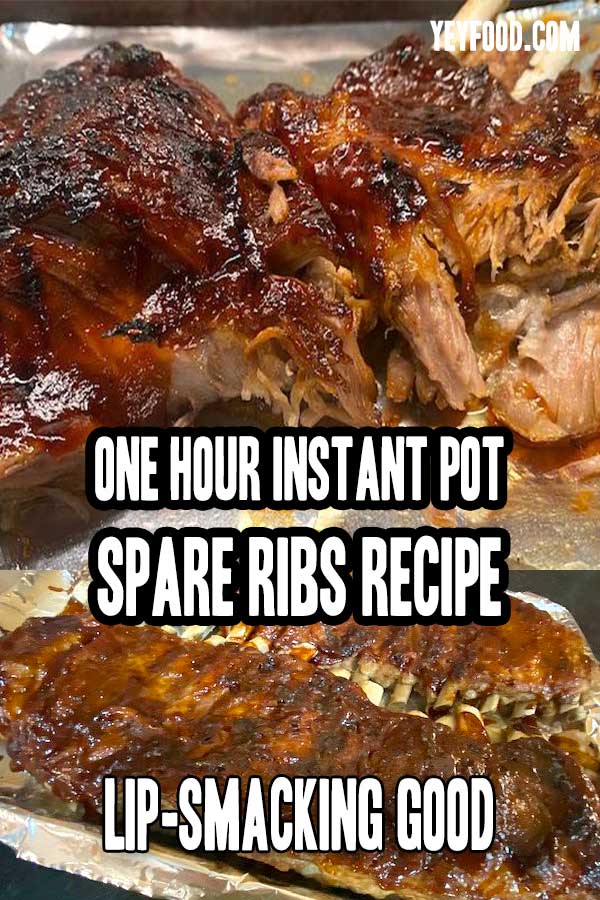 One Hour Instant Pot Spare Ribs Recip