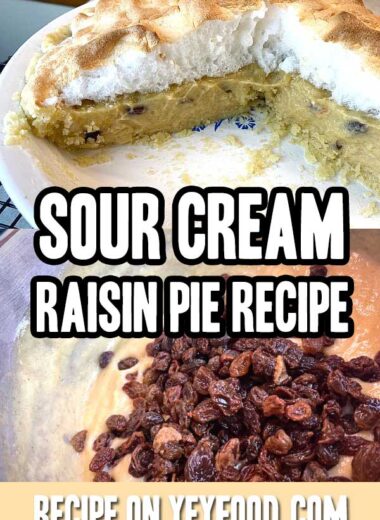 Sour Cream Raisin Pie Recipe