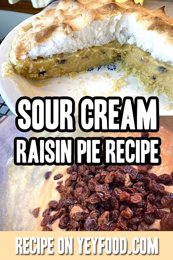 Sour Cream Raisin Pie Recipe