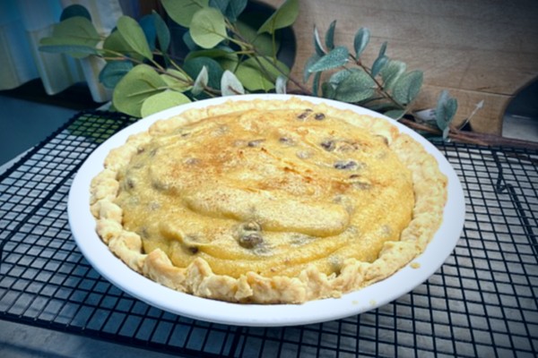 sour ceam raisin pie without meringue
