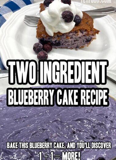 Two Ingredient Blueberry Cake Recipe