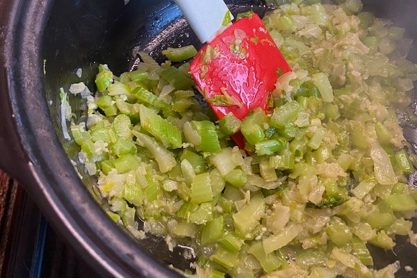 saute celery onions and garlic