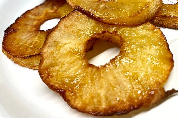 air-fried apple rings