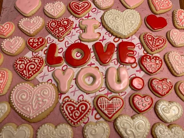 valentine cookies