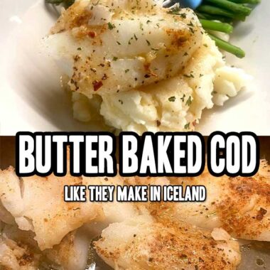 Butter Baked Cod With Mashed Potatoes Recipe