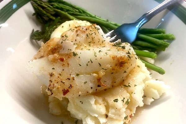 mashed potatoes with cod