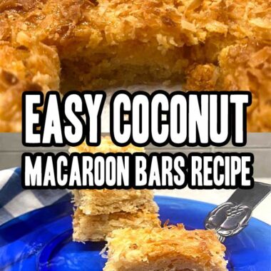 Easy Coconut Macaroon Bars Recipe