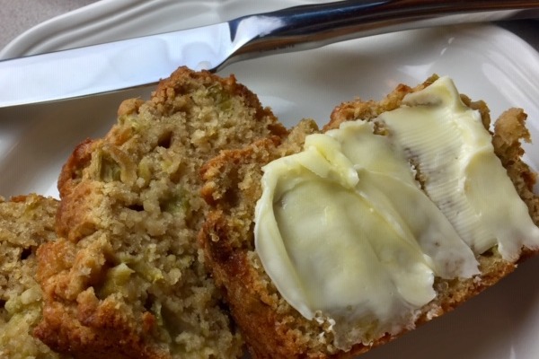 rustic rhubarb bread