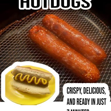 Easy Air-Fried Hotdogs: Crispy, Delicious, and Ready in Just 7 Minutes