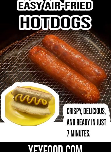 Easy Air-Fried Hotdogs: Crispy, Delicious, and Ready in Just 7 Minutes