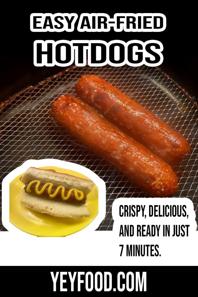 Easy Air-Fried Hotdogs: Crispy, Delicious, and Ready in Just 7 Minutes