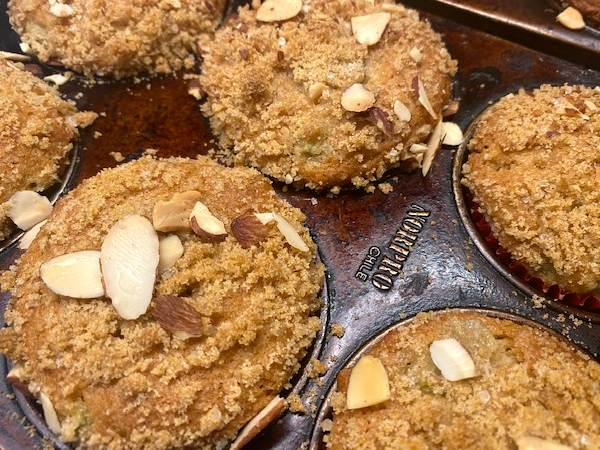 Strawberry Rhubarb Muffins with Streusel - Dish 'n' the Kitchen